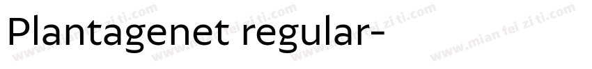 Plantagenet regular字体转换